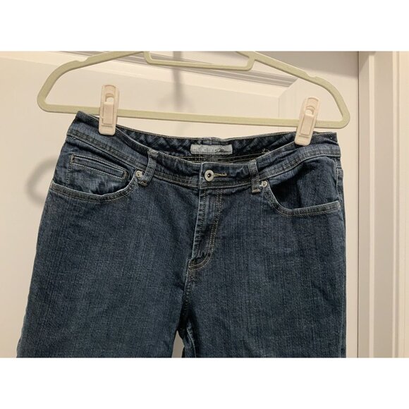 Chicos Jeans Size 1.5 (10) Platinum Quartz Straight Women’s Blue Stretch - Picture 2 of 7